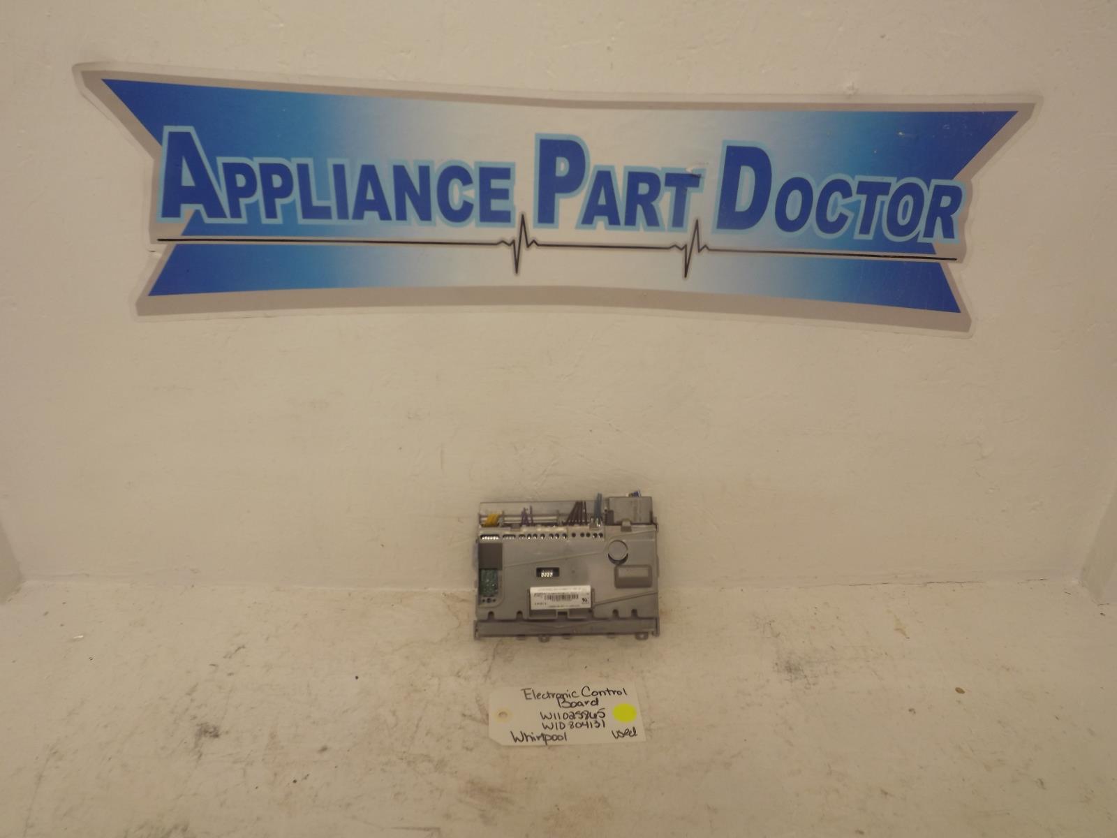 Whirlpool Dishwasher W11025865 W10804131 Electronic Control Board Used Whirlpool Dishwasher W11025865 W10804131 Electronic Control Board Used